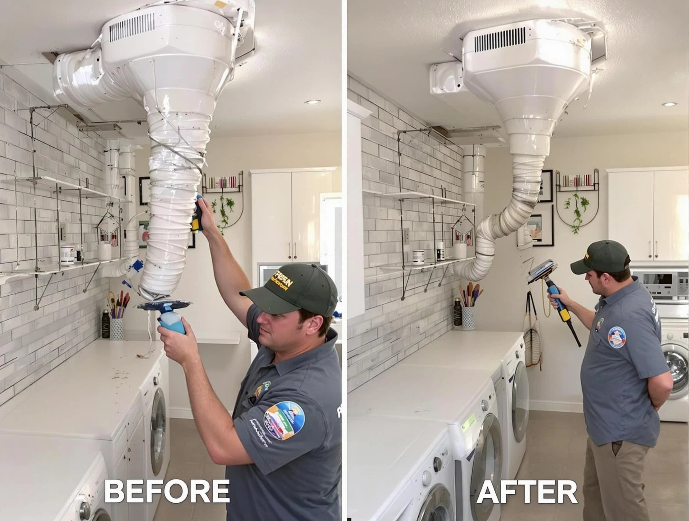 Professional dryer exhaust vent cleaning by White Bluff Dryer Vent Cleaning in White Bluff