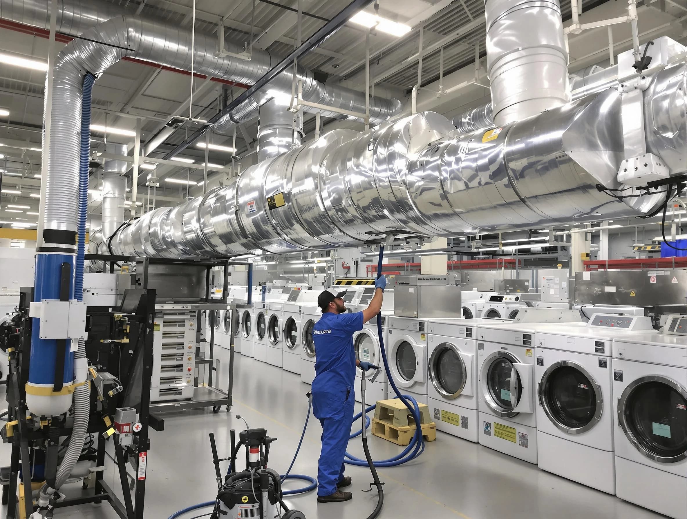 White Bluff Dryer Vent Cleaning team performing heavy-duty industrial dryer vent cleaning in White Bluff